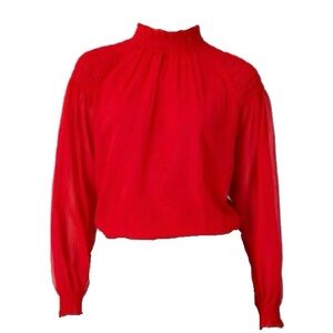 Ann Taylor Red Women's Blouse